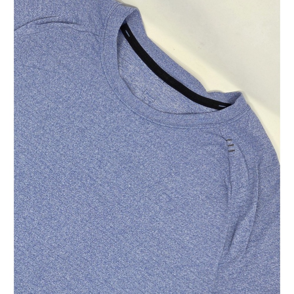 Lululemon Drysense Short Sleeve Shirt Men's Large Blue Performance Training